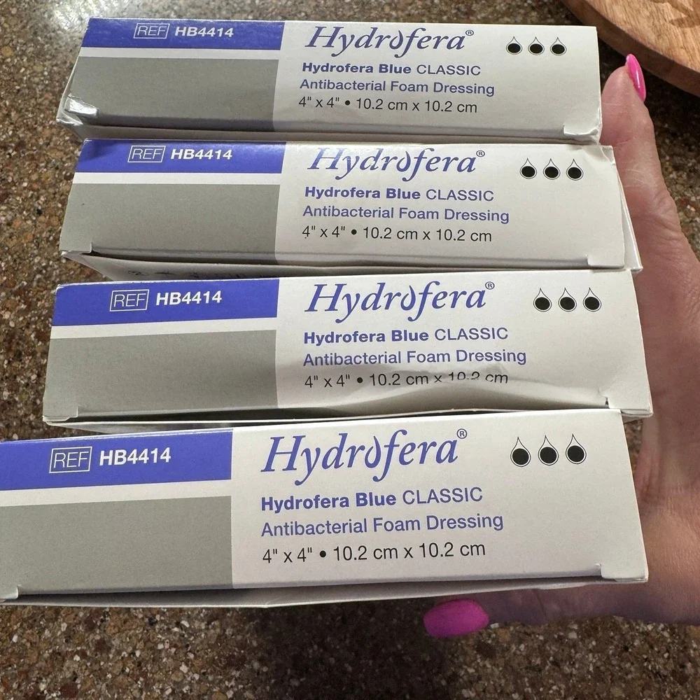 Hydrofera Blue‎ Classic Antibacterial Foam Dressings 4 Boxes New Sterile Wounds